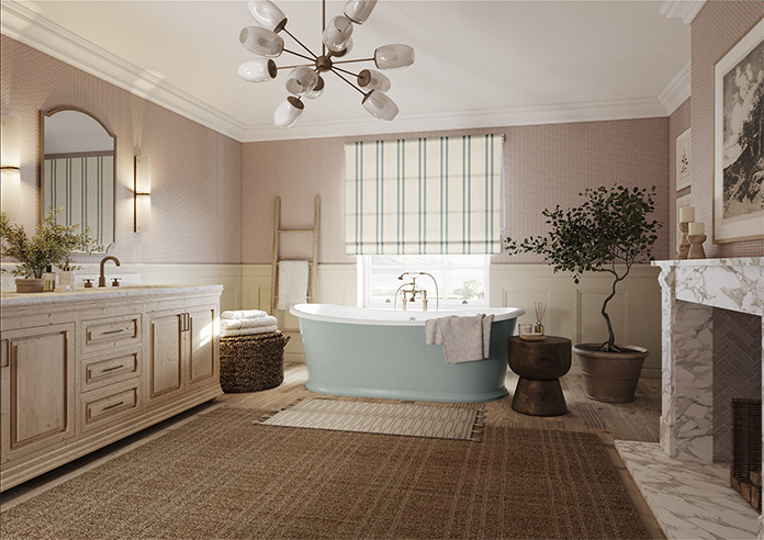 Winnies Stripe, Cross - Roman Blind - Image 6